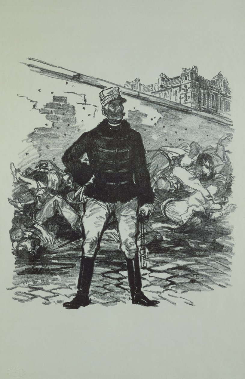 General Gaston Auguste (1830-1909) Marquis de Gallifet, i all hans ära av Théophile Alexandre Steinlen