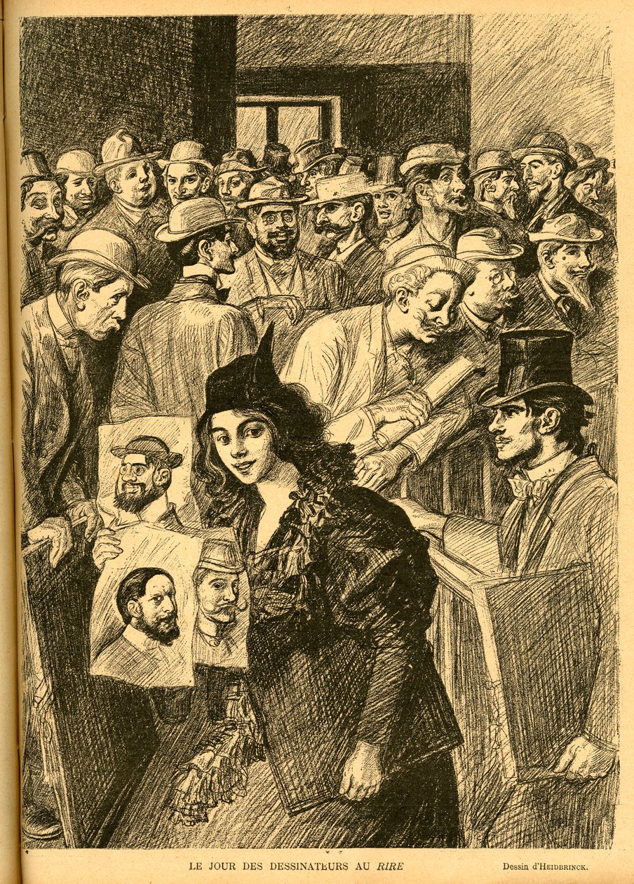Illustration av Heidbrinck (1852-1914) i Le Rire av Théophile Alexandre Steinlen