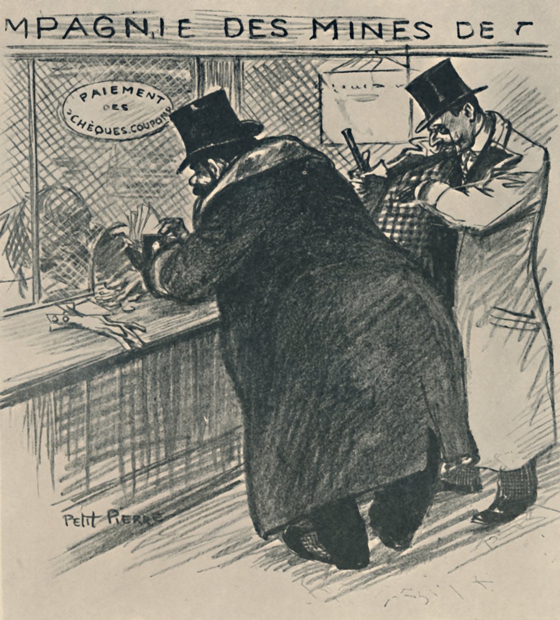 Den opportunistiska majoriteten, 1919 av Théophile Alexandre Steinlen