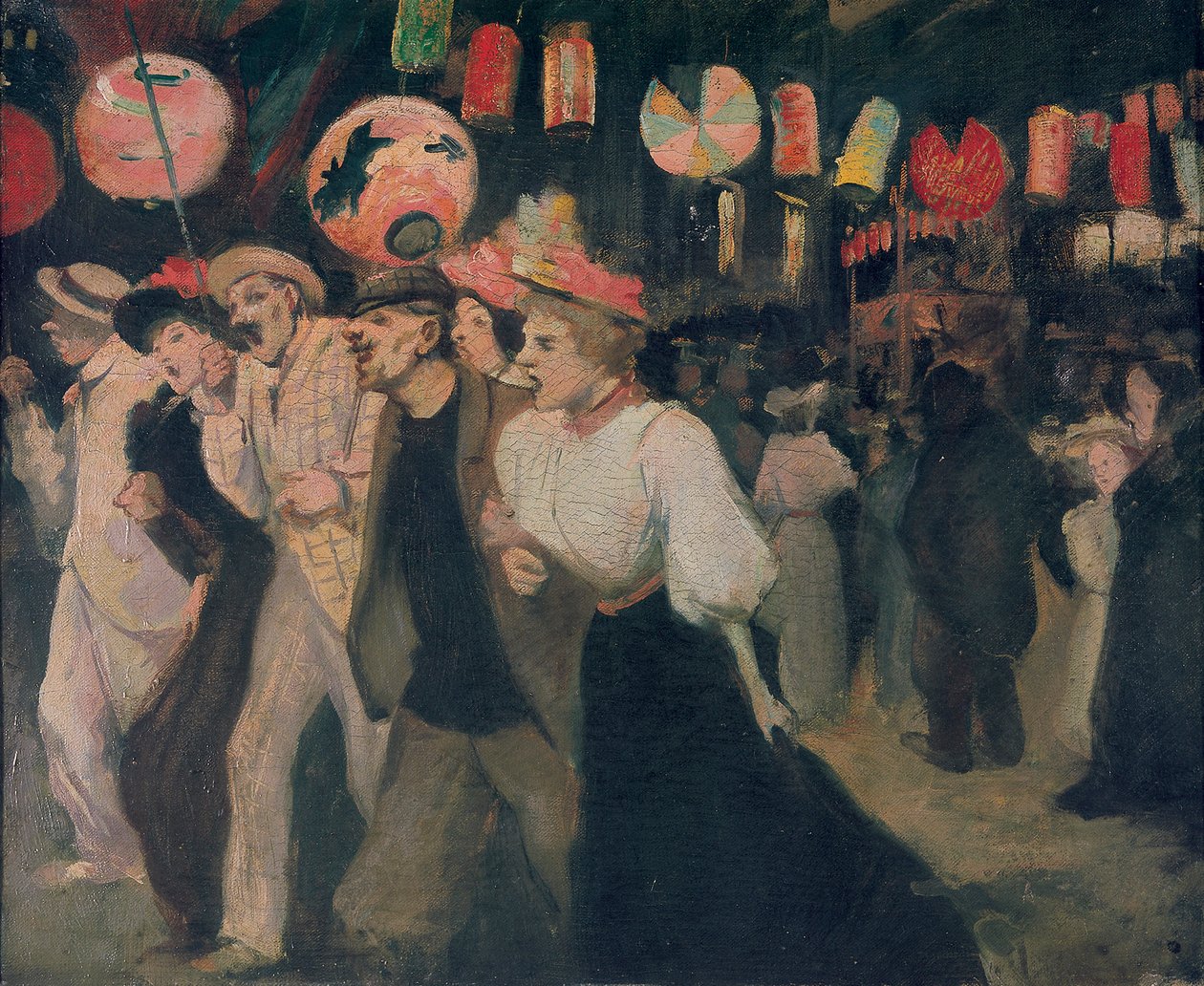 14 juli 1895 i Montmartre Montmartre, 14 juli 1895, 1895. av Théophile Alexandre Steinlen
