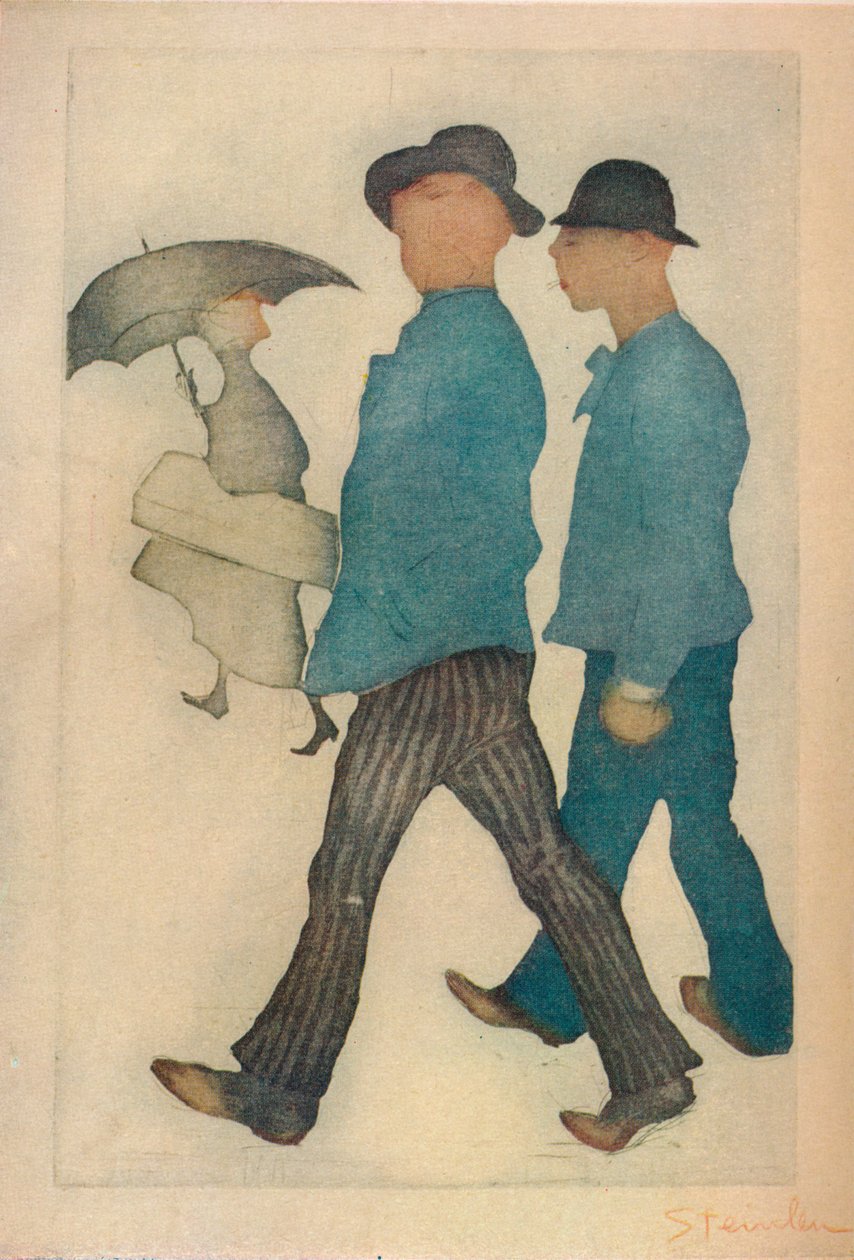 De två gigolos, 1898. av Théophile Alexandre Steinlen