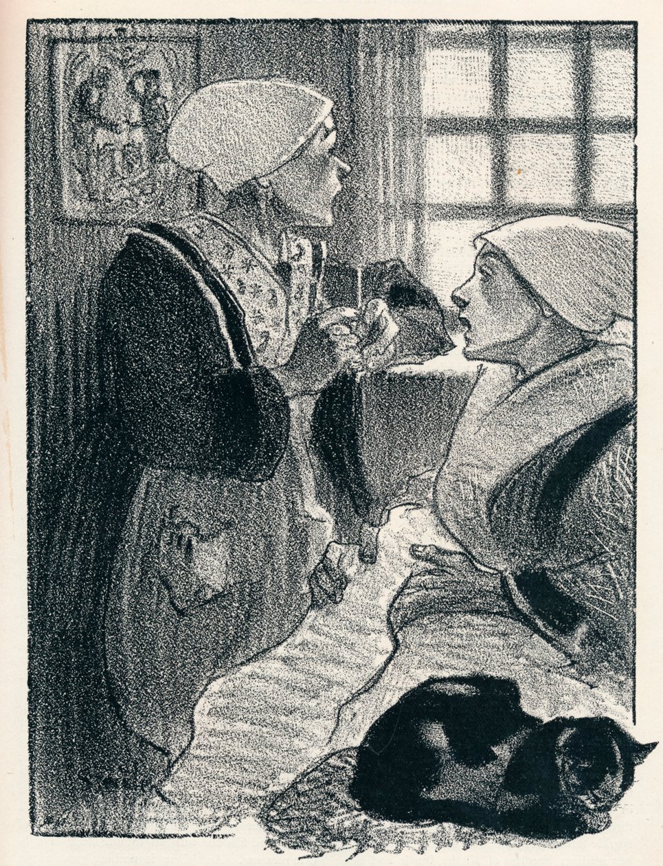 Frankrikes kvinnor från kvinnosånger, 1897, 1898 av Théophile Alexandre Steinlen
