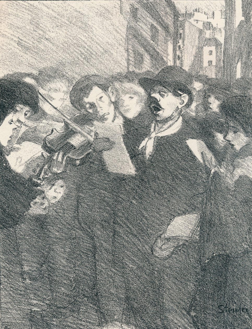 Lile Des Baisers från Songs Of Women, 1897, 1898 av Théophile Alexandre Steinlen