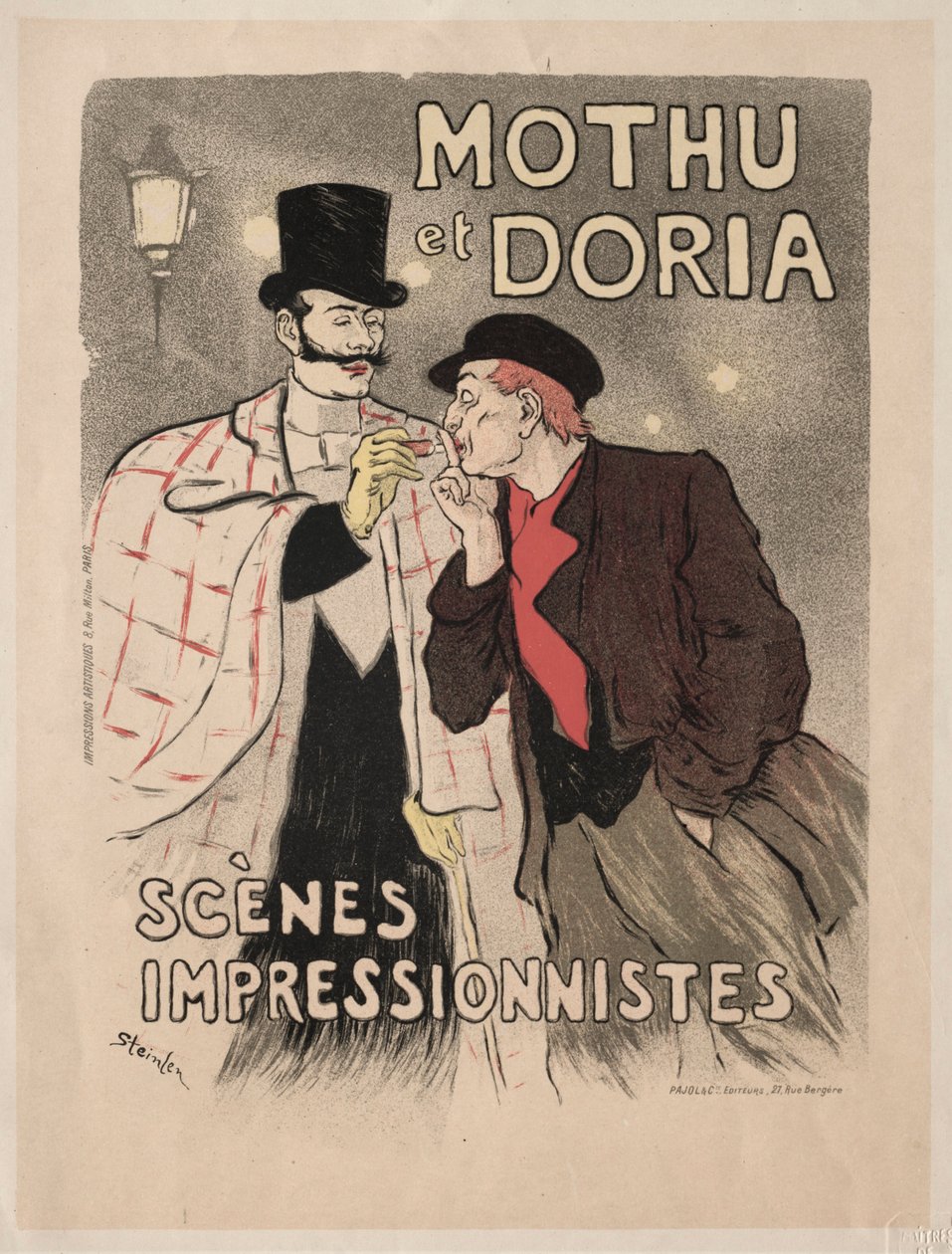 Mothu och Doria - Impressionistiska scener av Théophile Alexandre Steinlen
