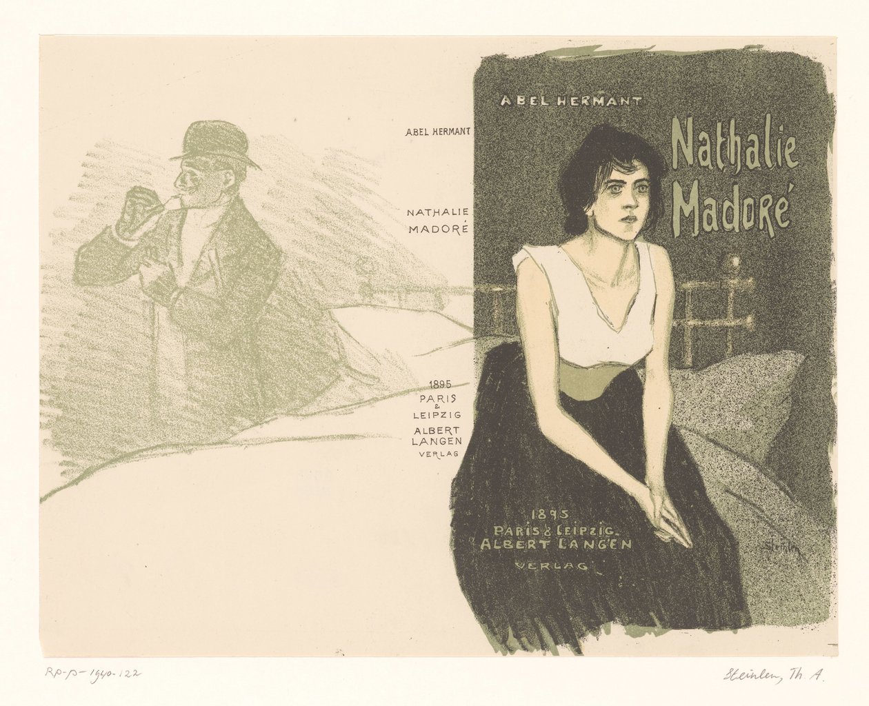 Omslagsdesign: Abel Hermant med Nathalie Madoré Nathalie Madore (titel på objekt) av Théophile Alexandre Steinlen