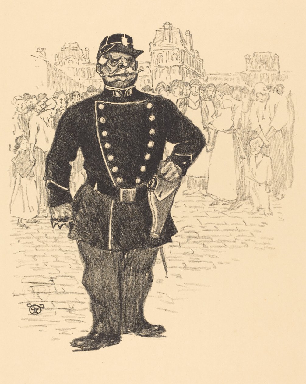 Peace in the Streets, sent 1800-tidigt 1900-tal. av Théophile Alexandre Steinlen