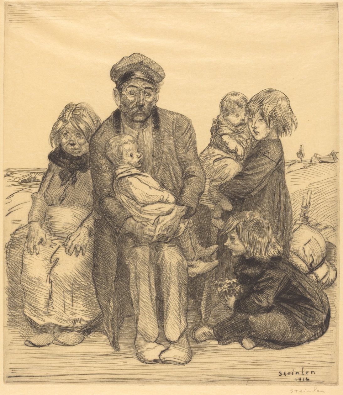 Fattiga människor Fattiga människor, 1914. av Théophile Alexandre Steinlen