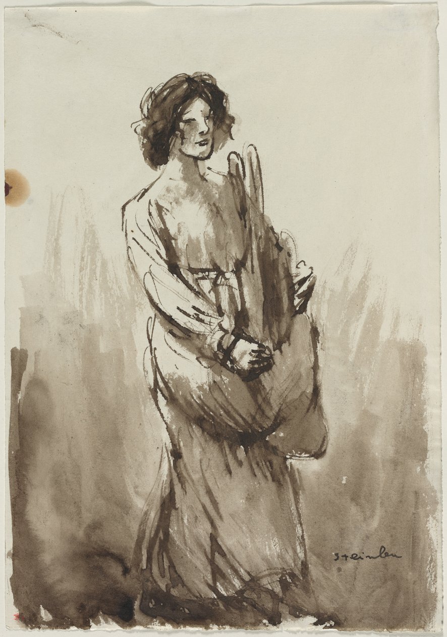 Brödbäraren, fjärde kvartalet 1800-talet eller första kvartalet 1900-talet. av Théophile Alexandre Steinlen