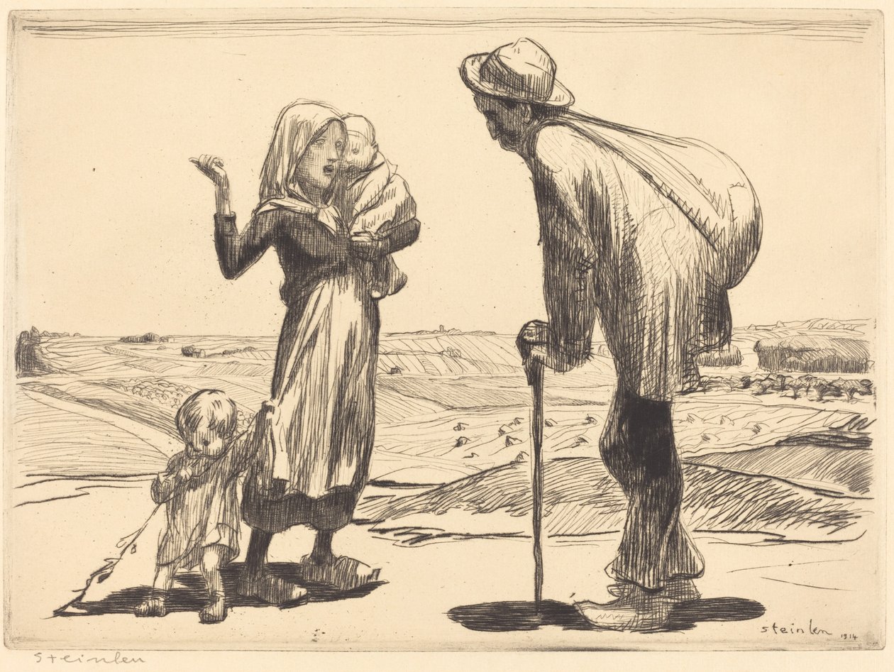 Den avlägsna staden av Théophile Alexandre Steinlen