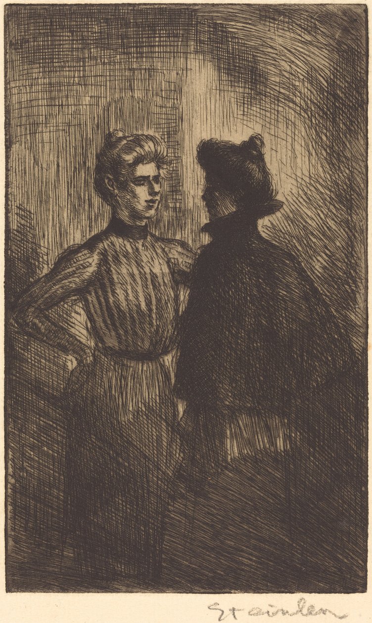 Mötet möts, 1902. av Théophile Alexandre Steinlen