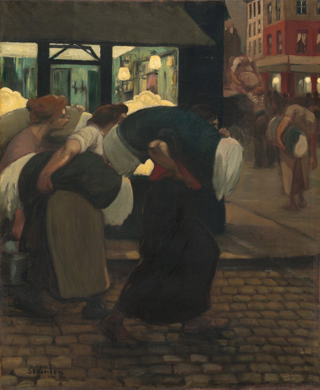 Tvätterskorna av Théophile Alexandre Steinlen
