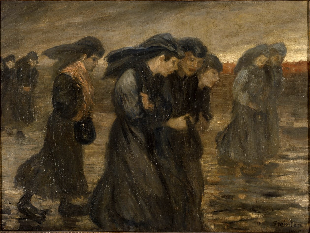 Arbetarnas återkomst Arbetarnas återkomst, 1903. av Théophile Alexandre Steinlen