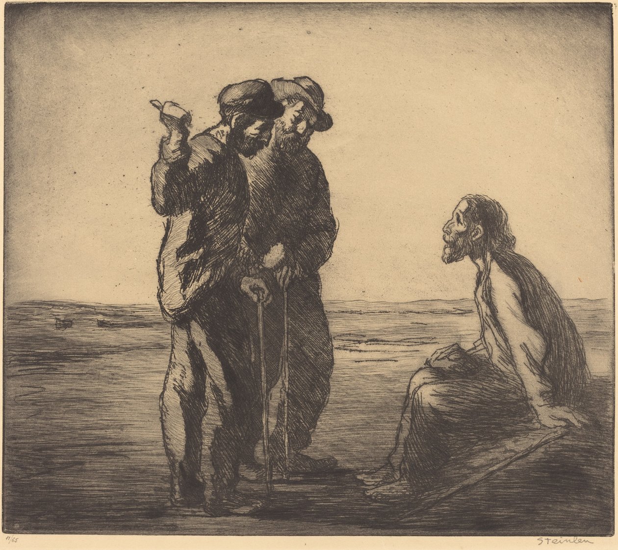 Tre följeslagare av Théophile Alexandre Steinlen