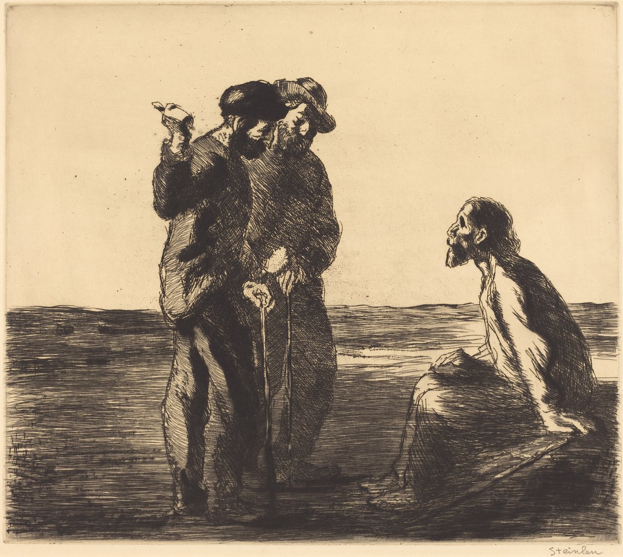Tre följeslagare av Théophile Alexandre Steinlen