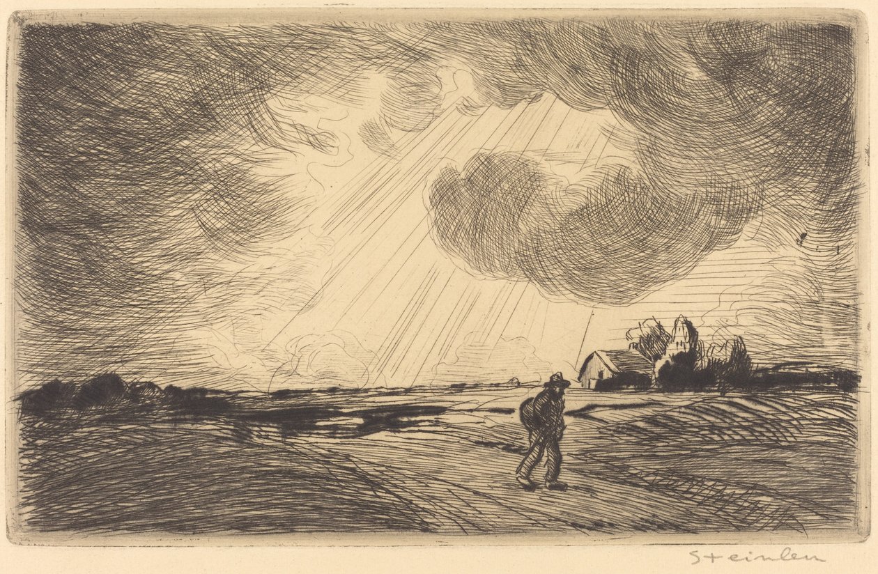 Åskstorm av Théophile Alexandre Steinlen