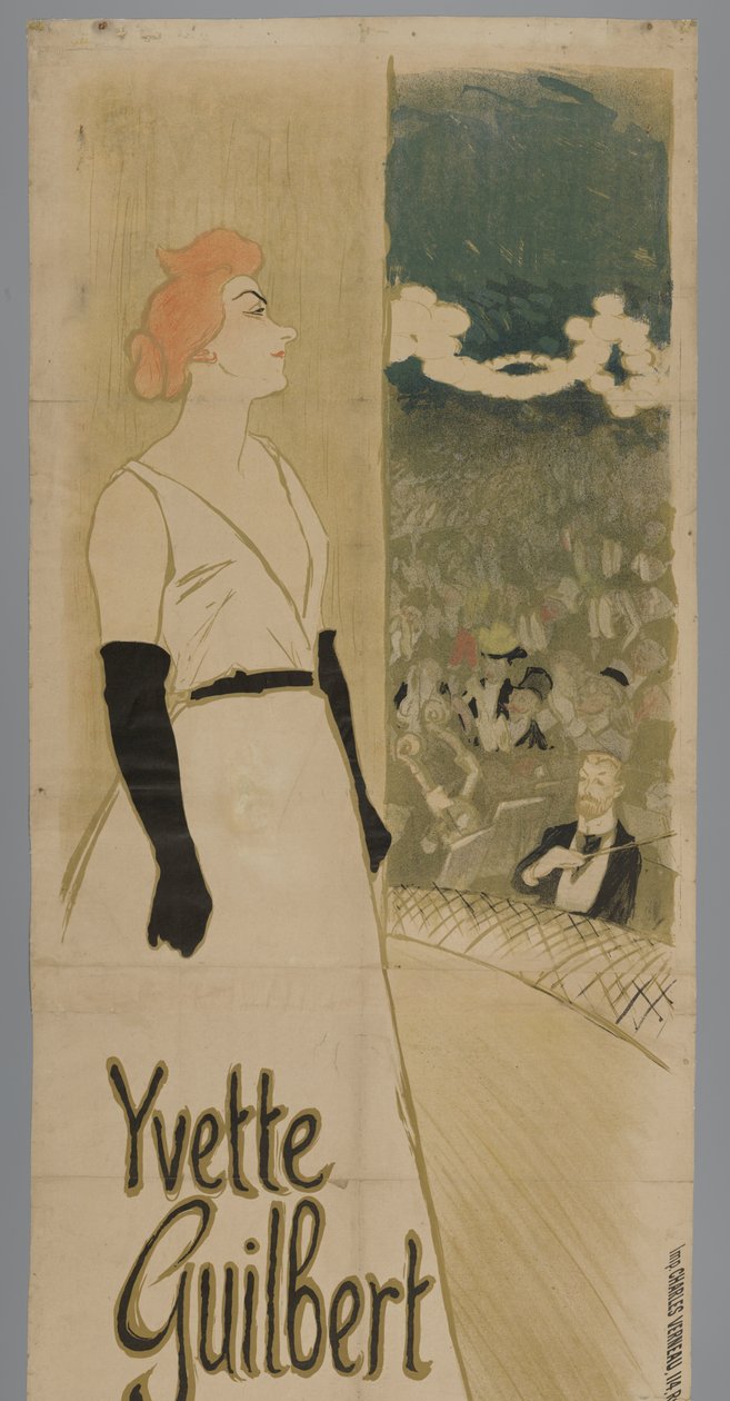 Yvette Guilbert ambassadörer av Théophile Alexandre Steinlen