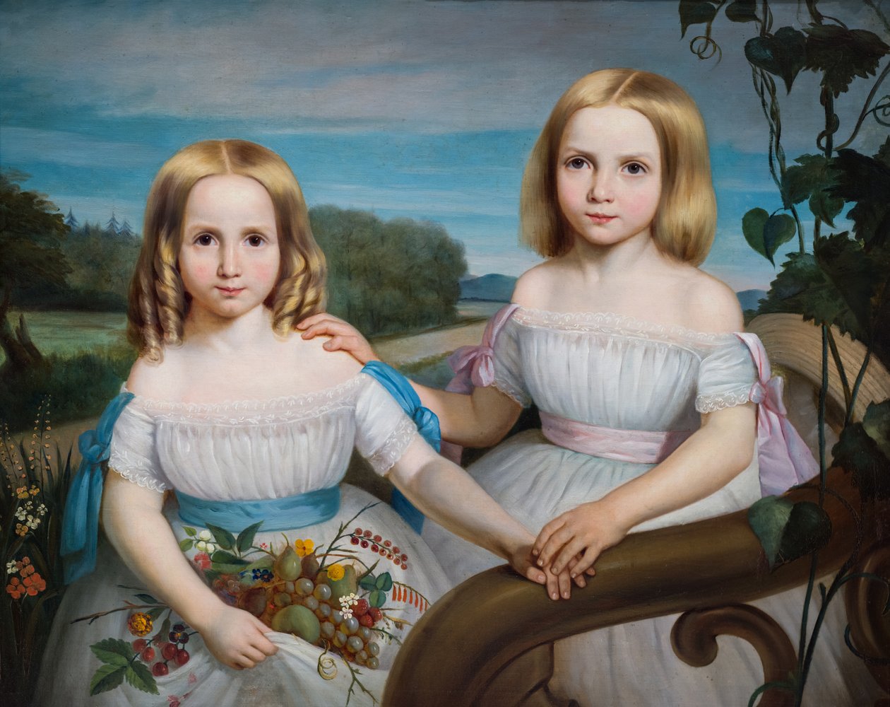 Olympe och Flore Chauveau av Théophile Hamel