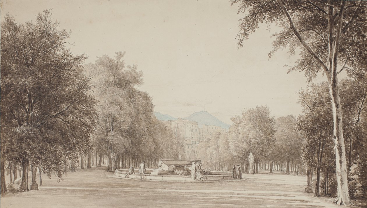 Fra Villa Reale (numera Villa Nazionale) i Neapel av Thorald Brendstrup