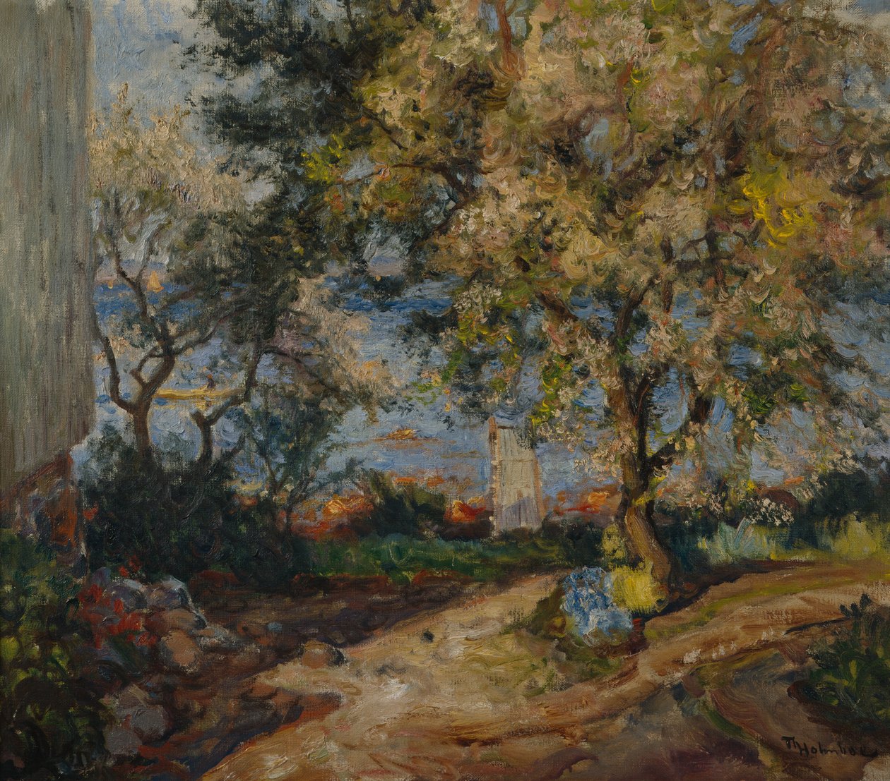 Vid havet, Holmsbu (olja på duk) av Thorolf Holmboe