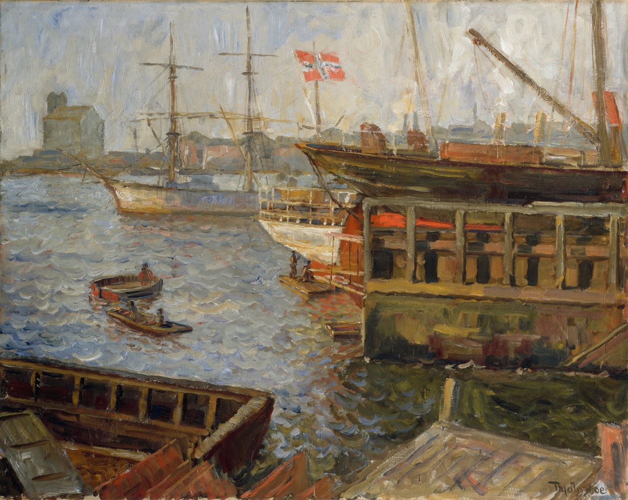 Från Nyland, Oslo hamn av Thorolf Holmboe