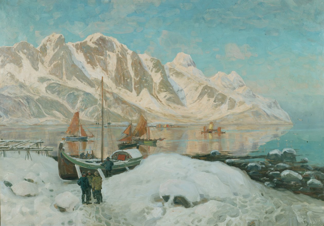 Nordnorge (olja på duk) av Thorolf Holmboe