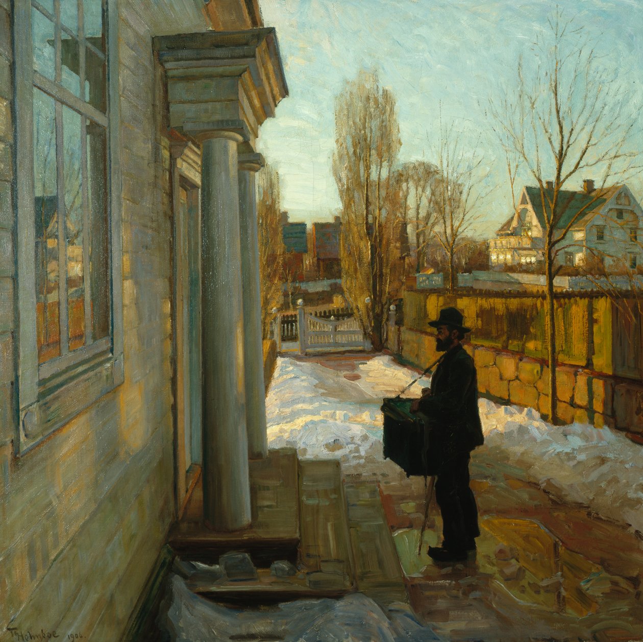 Untitled (Organ Grinder) 1906 (olja på duk) av Thorolf Holmboe