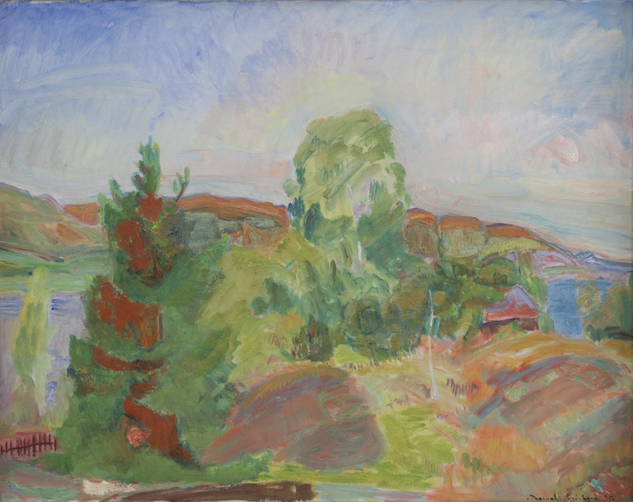 Midsommar. Landskap av Thorvald Erichsen