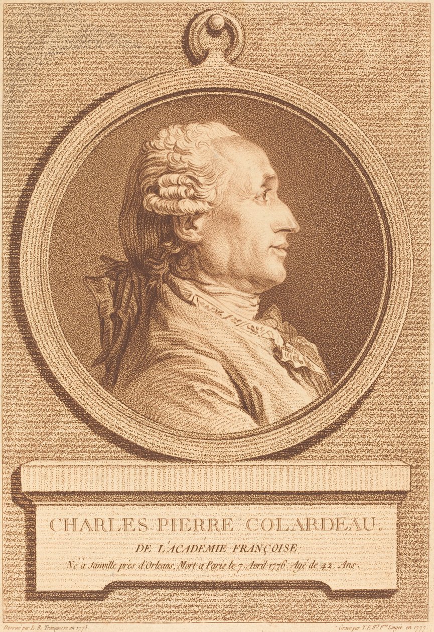 Charles Pierre Colardeau av Thérèse Éléonore Lingée after Louis Rolland Trinquesse