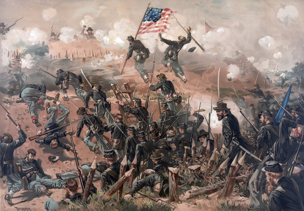 Siege of Vicksburg, pub. L. Prang & Co., 1886 av Thure de Thulstrup