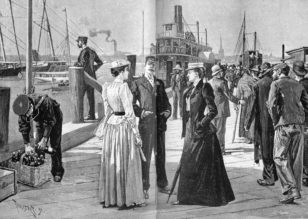 Medlemmar i New York Yacht Club av Thure de Thulstrup