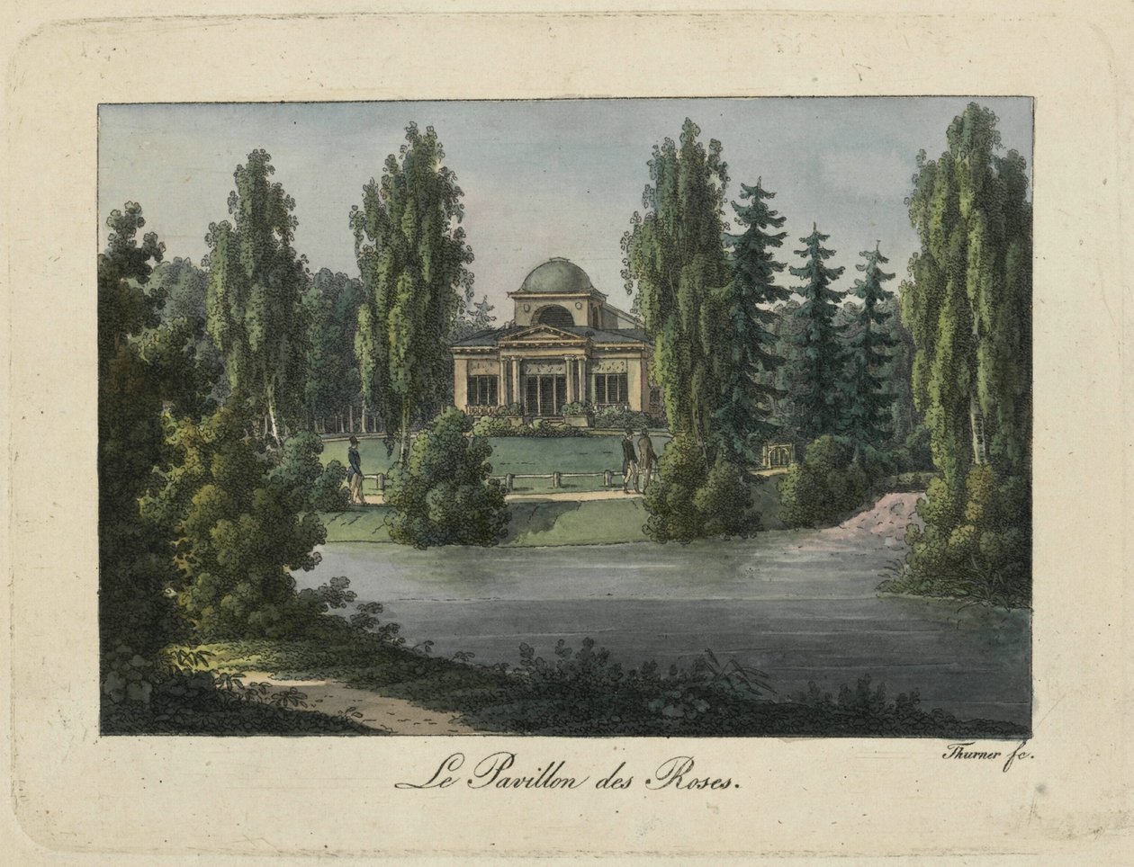 Rosenpaviljongen i Pavlovsk Park, 1810-talet. av Thurner