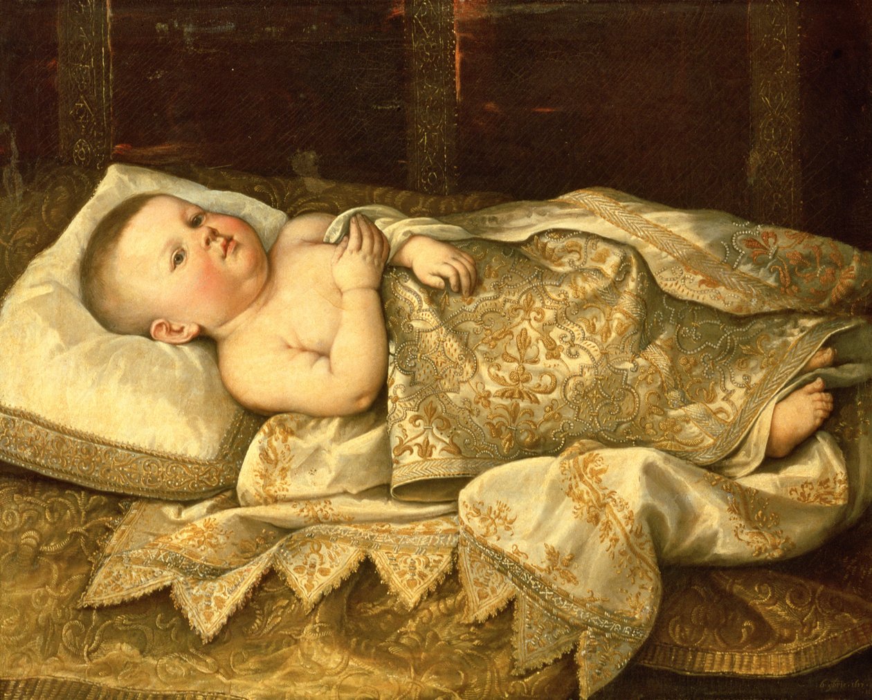 Porträtt av prins Leopold de Medici som en baby av Tiberio di Tito