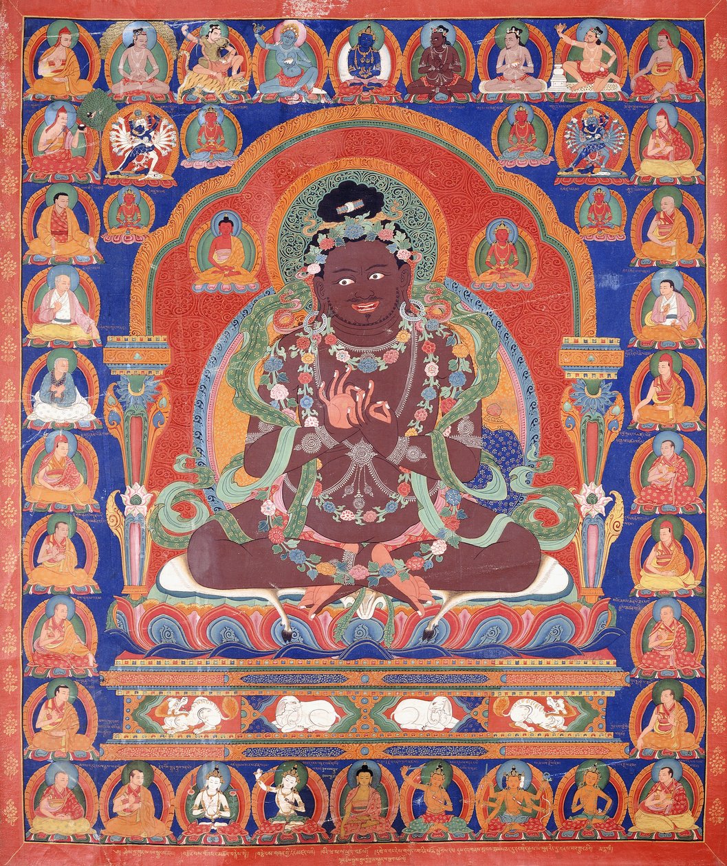 En Thang-Ka föreställande Mahasiddha Bir Va Pa, ca. 1600 av Tibetan School