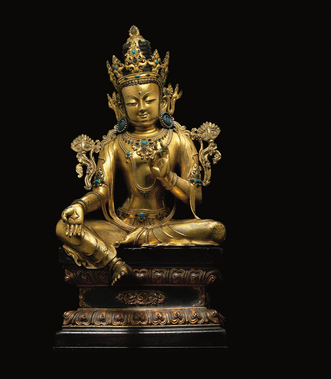 Imperialistisk figur av Avalokiteshvara av Tibetan School