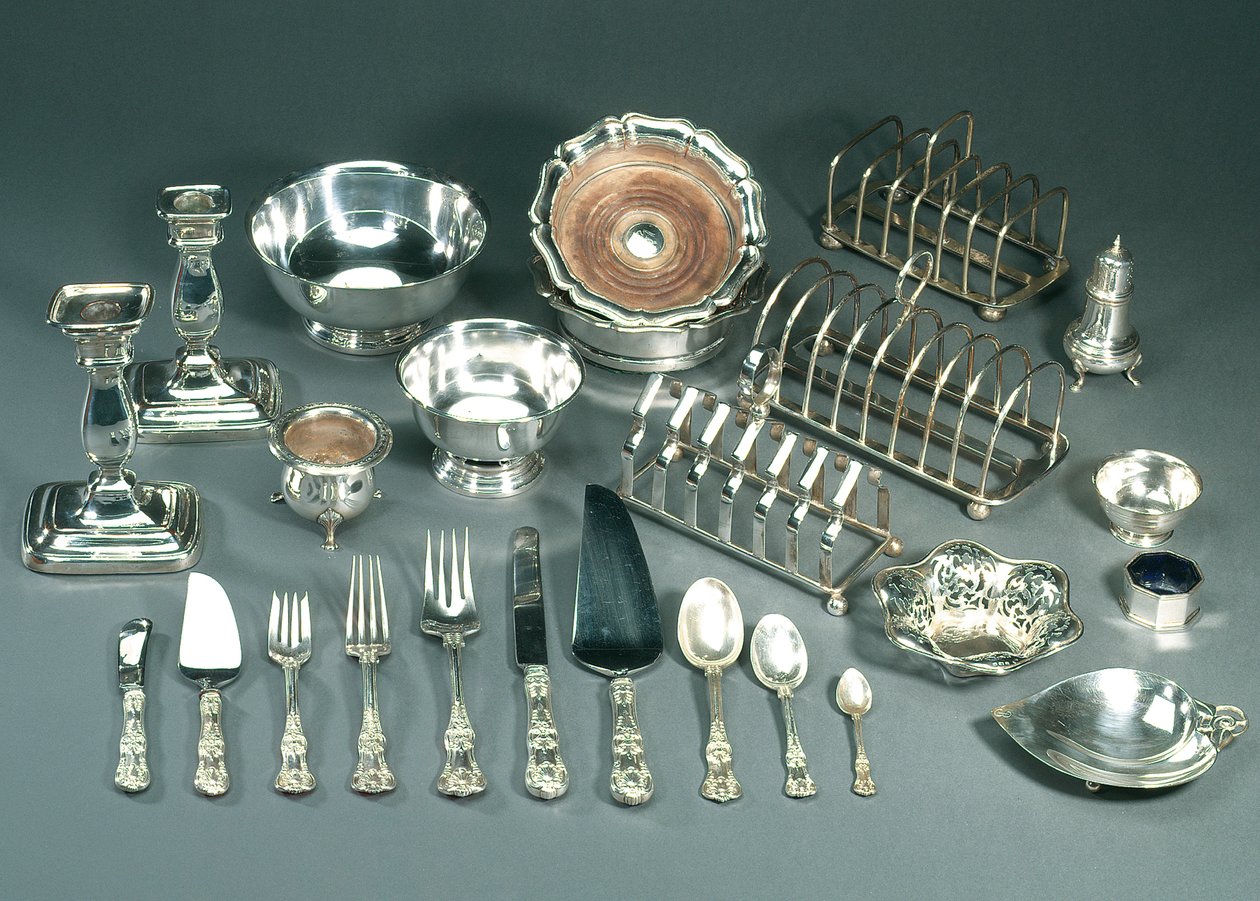 Bordsservering, sent 1800-tal (silver) av Tiffany and Company