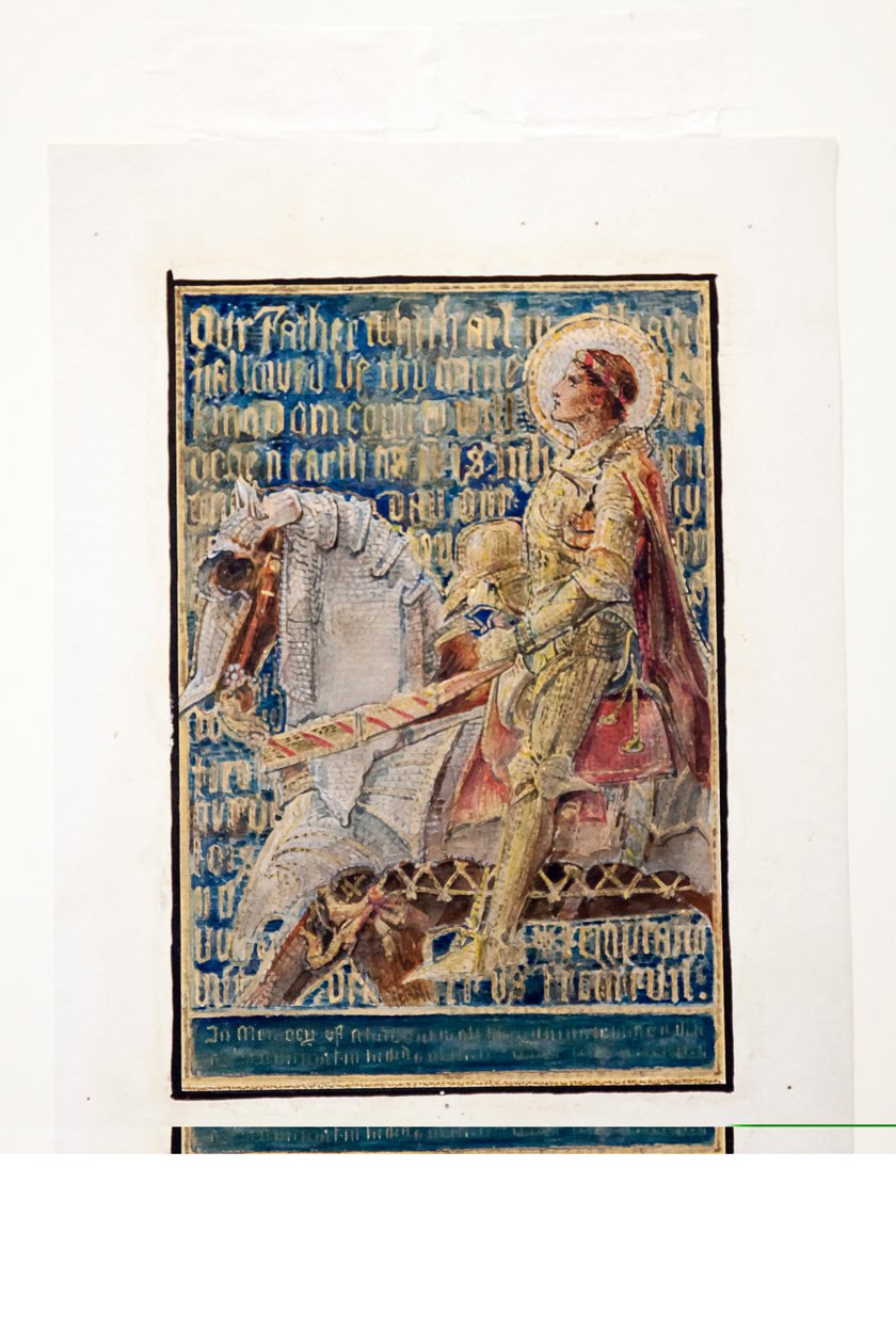 Cartoon for the Lords Prayer, skiss för mosaikpanel, Ernest Whitehouse Memorial, ca 1896 av Tiffany and Company Tiffany and Company