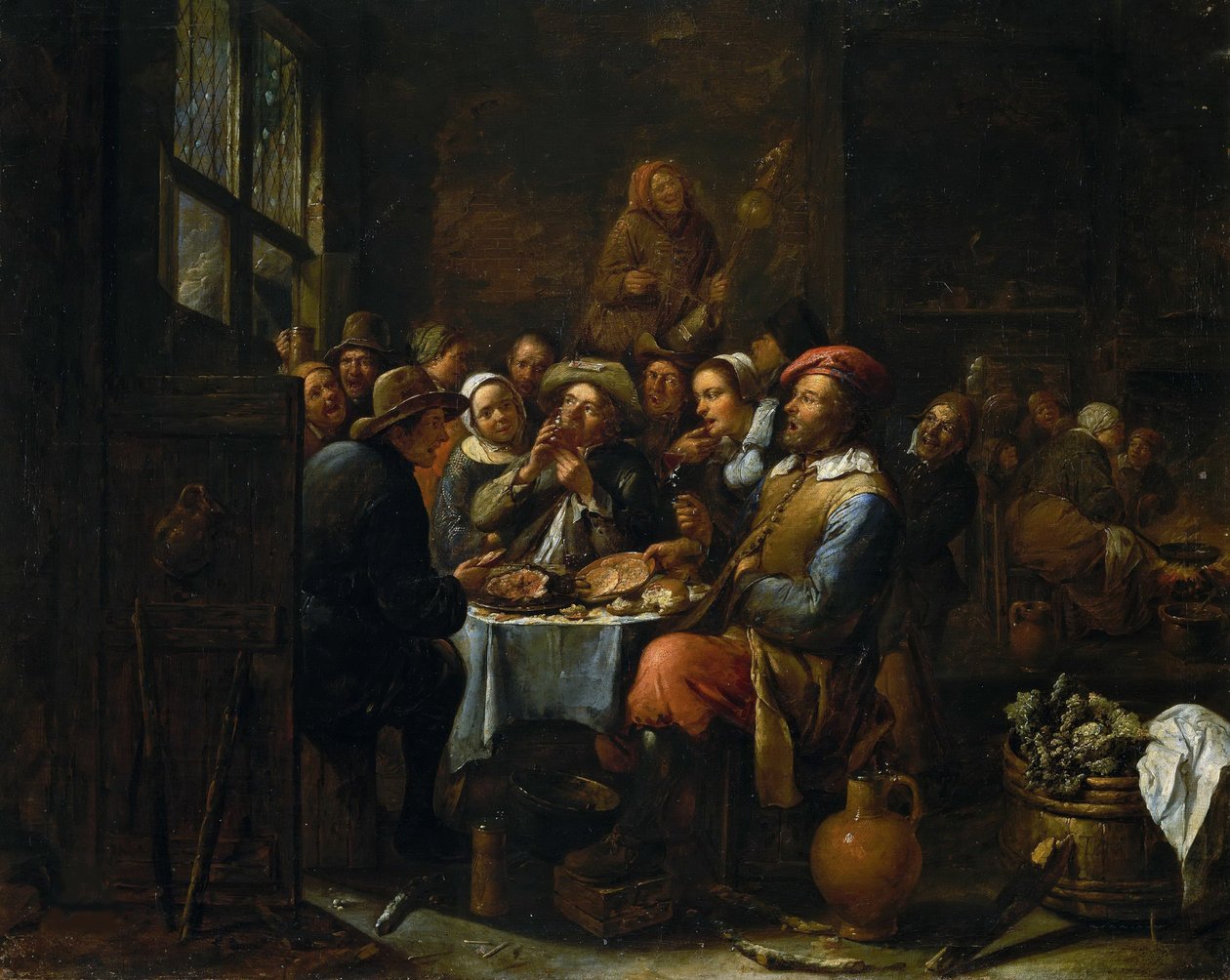 Interiör av en krog, ca. 1650-1660. av Tilborgh