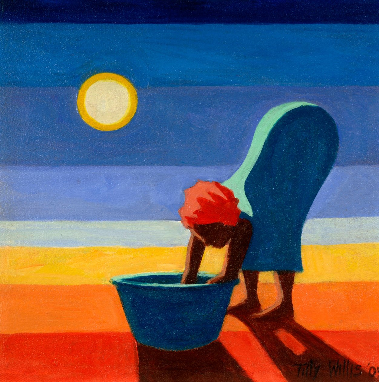 Böjande kvinna, 2005 av Tilly Willis