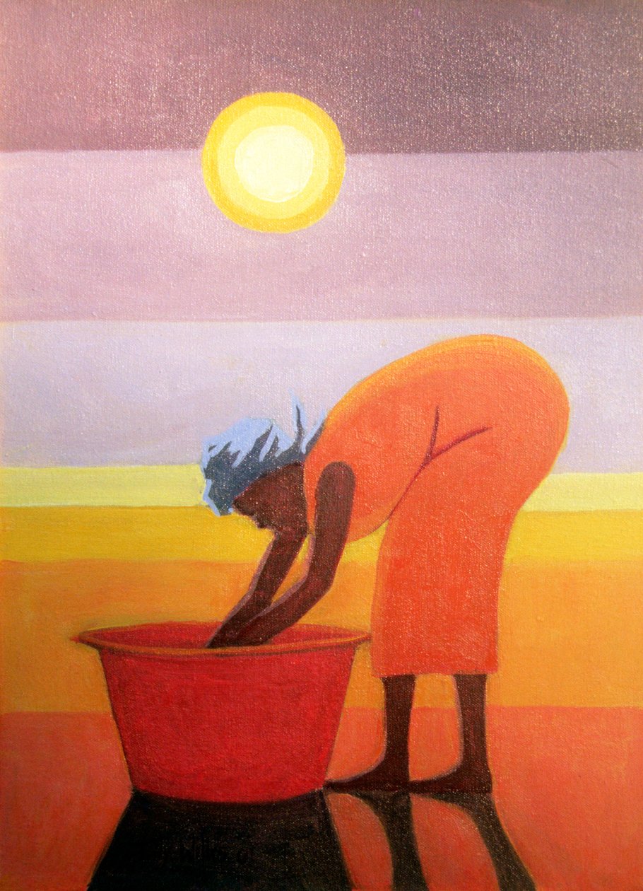 Den röda hinken, 2002 av Tilly Willis