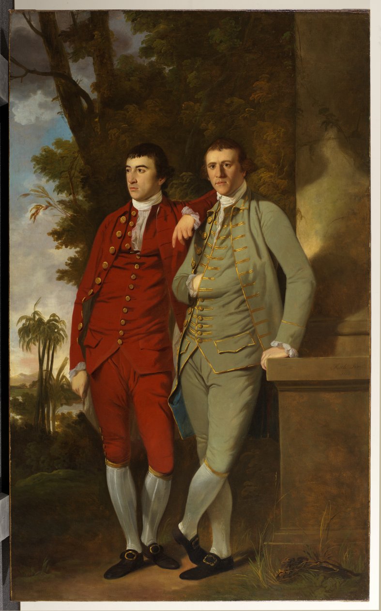Porträtt av Charles och kapten John Sealy av Tilly Kettle