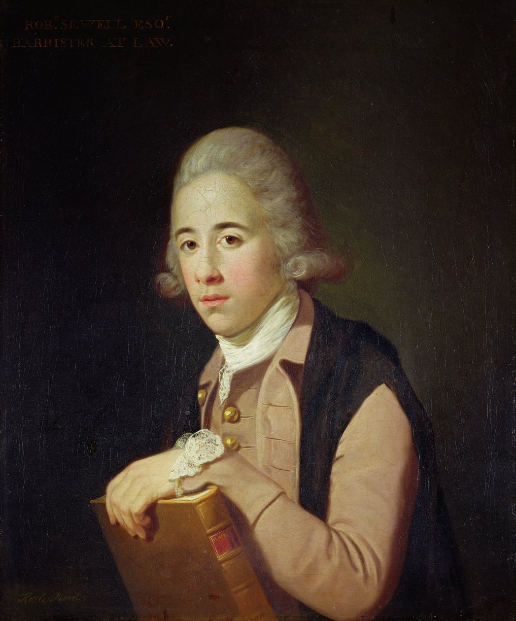 Porträtt av Robert Sewell (f.1735) ca 1762 (olja på duk) av Tilly Kettle