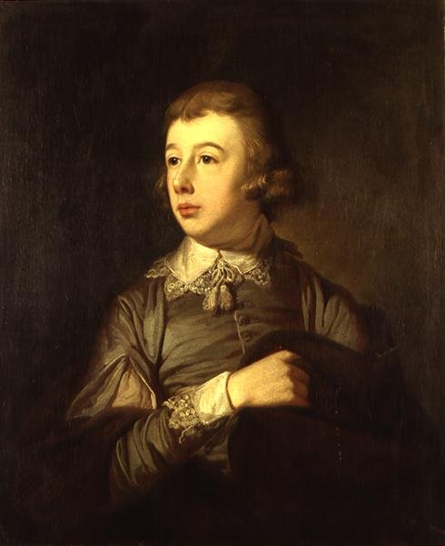 Porträtt av en pojke, sägs vara William Pitt, The Younger (1759-1806) (olja ombord) av Tilly Kettle
