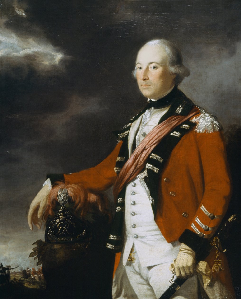Porträtt av en officer vid 15:e Dragonregimentet, c.1768 av Tilly Kettle