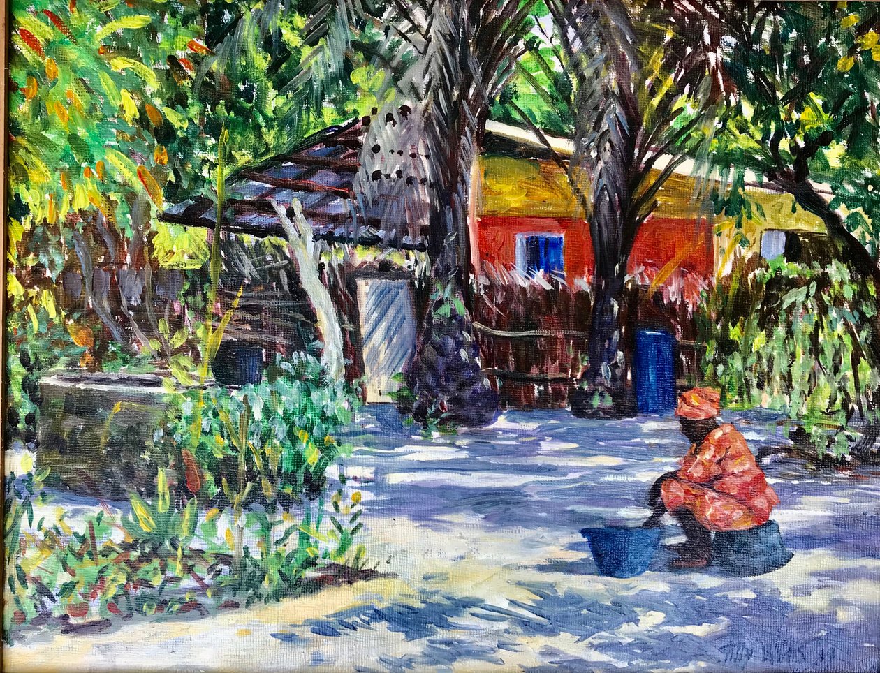 African Shadows 2019 (olja) av Tilly Willis