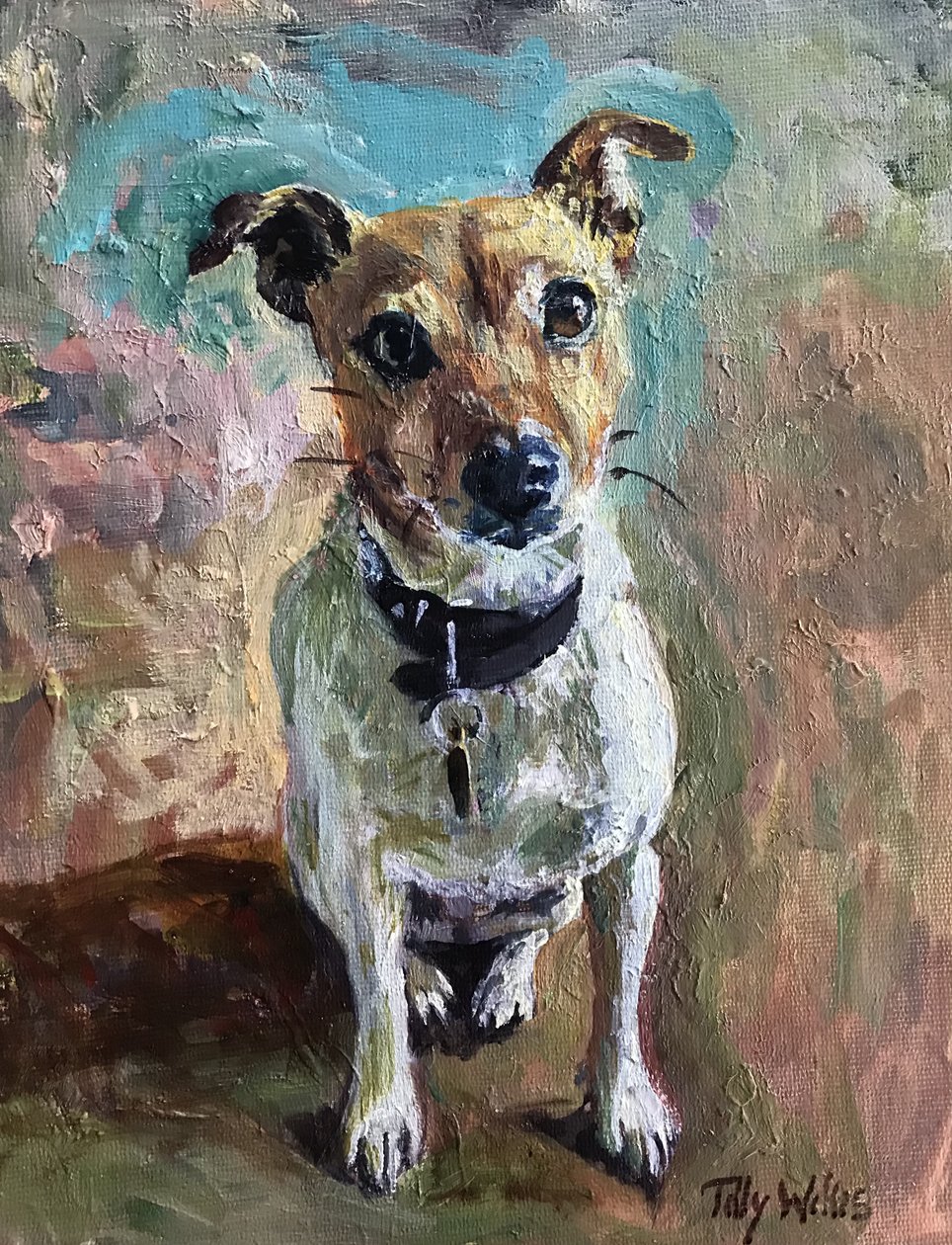 Jack Russell 2020 (olja) av Tilly Willis