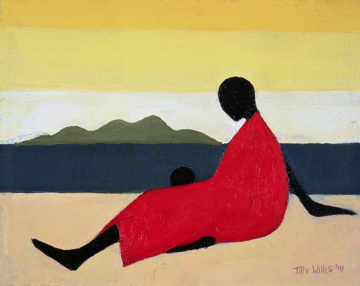 Mor och barn, 1991 av Tilly Willis