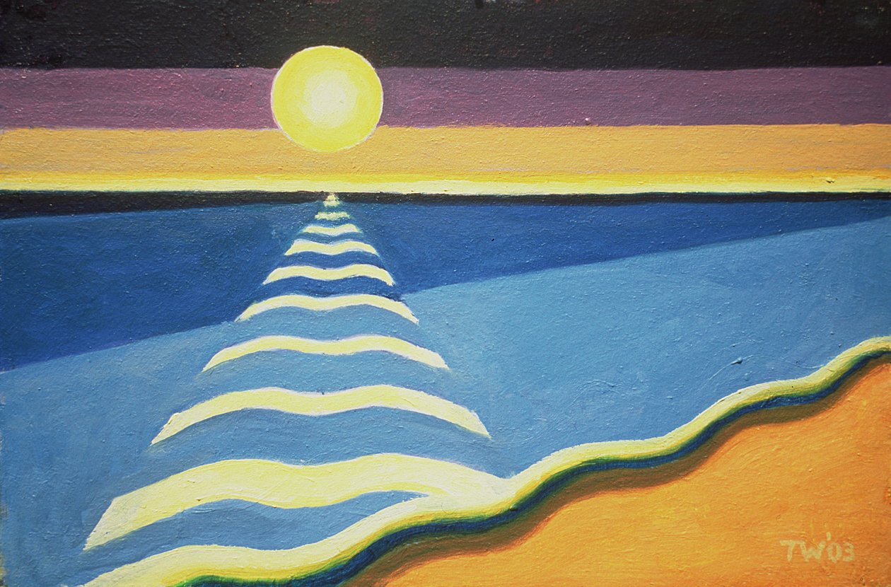 Sol, hav och sand, 2003 av Tilly Willis