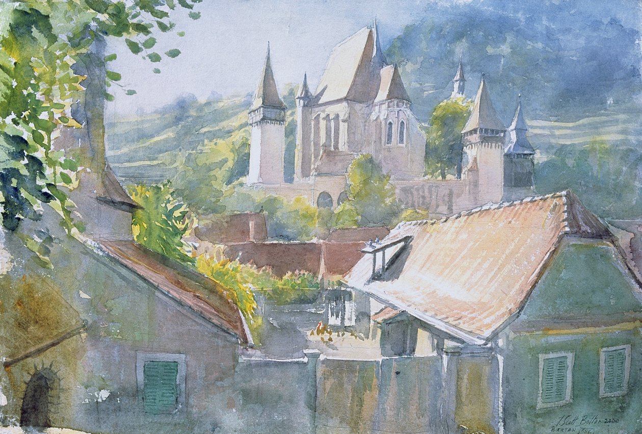 Biertan, Transsylvanien, 2000 (wc på papper) av Tim Scott Bolton