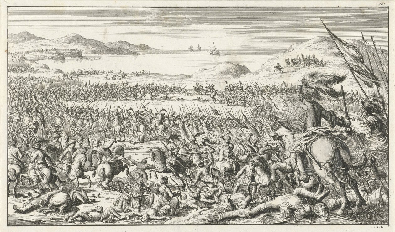 Slaget vid Ascalon den 12 augusti 1099, 1683 av Timotheus Ten Hoorn