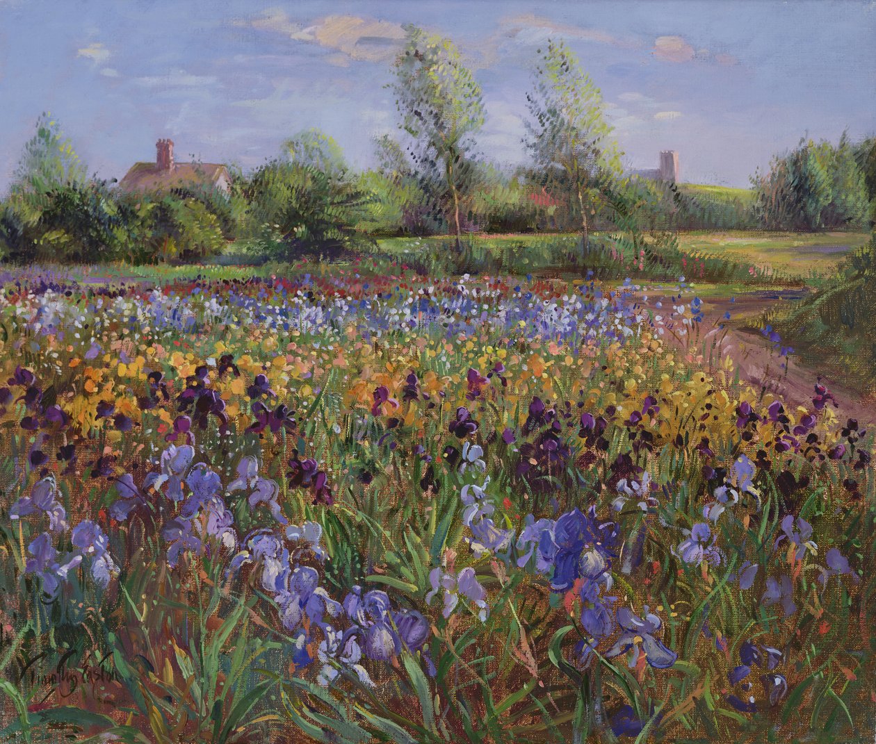 Iris och Burgate Green av Timothy Easton